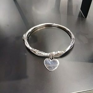 Silver heart bracelet